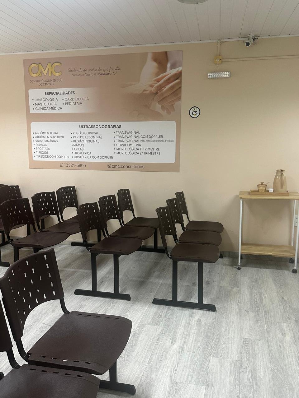 Sala de atendimento da CMC Consultórios Médicos